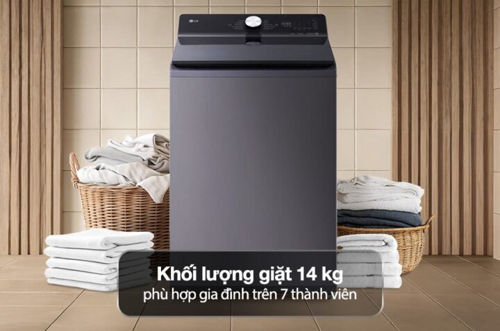 Máy giặt LG T2314DX5G 14kg: Lựa chọn lý tưởng cho gia đình đông người