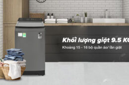 Máy giặt Samsung WA95CG4545BD/SV 9.5kg: Khối lượng giặt lớn, giá thành phải chăng