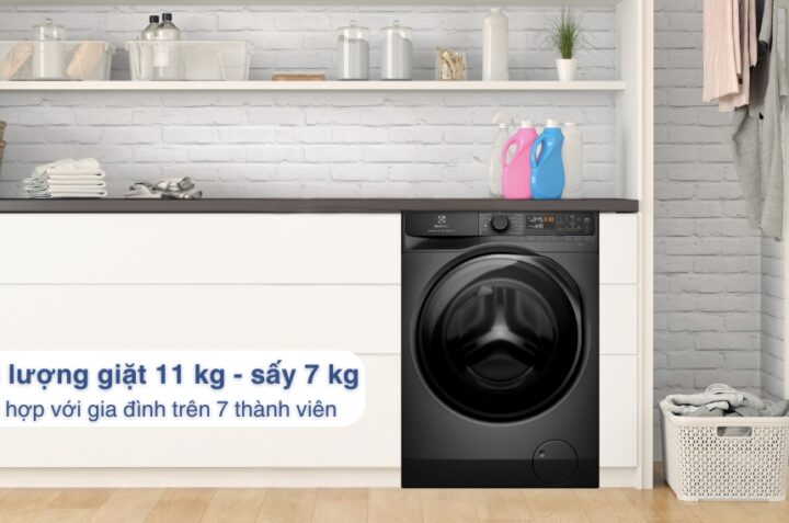Máy giặt sấy Electrolux EWW1143R7SC 11kg: Giải pháp giặt sấy thông minh cho gia đình hiện đại