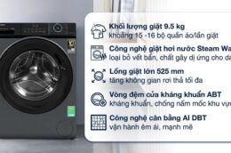 Những lý do máy giặt Aqua 9.5kg AQD-A952J.BK được nhiều gia đình chọn mua