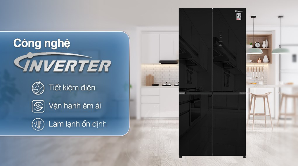 tủ lạnh Casper RM-D542GBS Inverter tiết kiệm điện