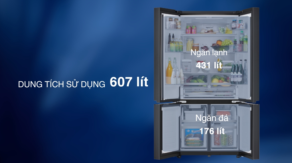 Tủ lạnh LG LFD61BLGA 607 Lít dung tích lớn bảo quản lượng lớn thực phẩm