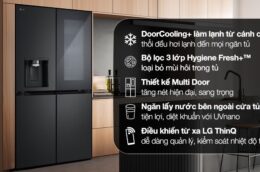Tủ lạnh LG LFI50BLMAI 508 Lít: Dung tích lớn, bảo quản hiệu quả