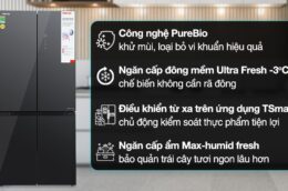 Tủ lạnh Toshiba GR-RF670WI-PGV(A9)-BG Inverter - Dung tích lớn, công nghệ hiện đại