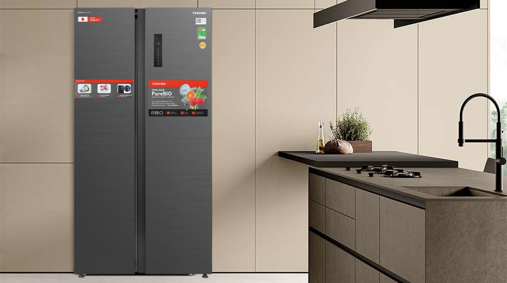 Tủ lạnh Toshiba GR-RS696WI-PMV(60)-AG thiết kế cao cấp, tăng thẩm mĩ cho không gian
