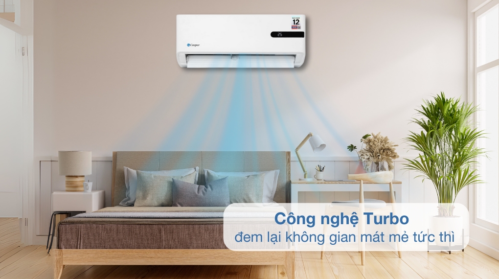 Điều hòa Casper 12000BTU GC-12IB36 làm mát nhanh chóng, mang lại cảm giác mát lạnh sảng khoái