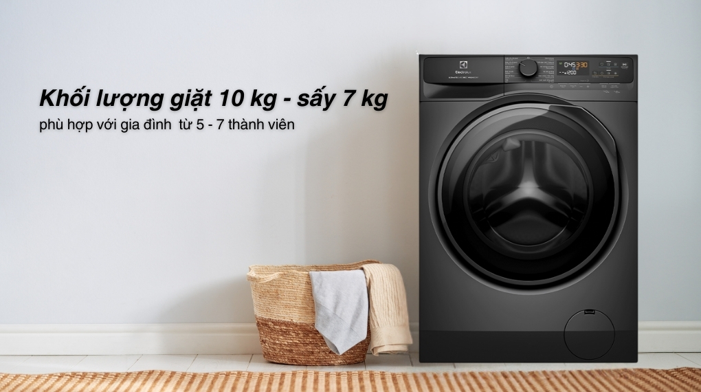 Máy giặt sấy EWW1023P5SC Inverter giặt sấy tiện lợi, tiết kiệm thời gian và diện tích