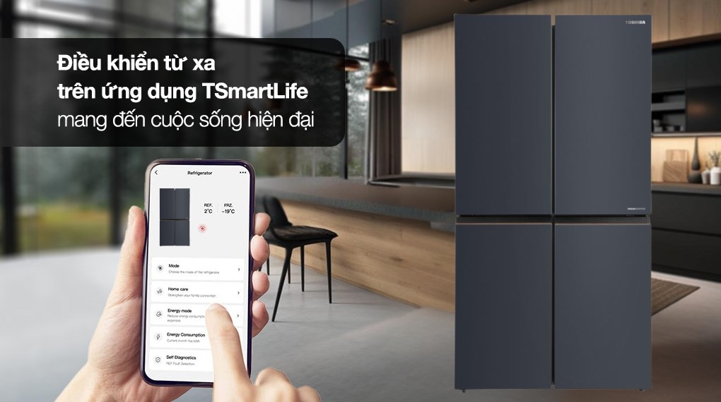 Tủ lạnh Toshiba 711 lít GR-RF900WI-PMV(06) mang lại sự tiện nghi cho người dùng