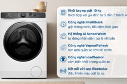 Ưu điểm nổi trội của máy giặt Electrolux EWF1043R7WC 10kg