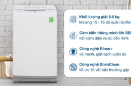 3 lý do khiến máy giặt Whirlpool VWVC9502FW 9.5kg được ưa chuộng