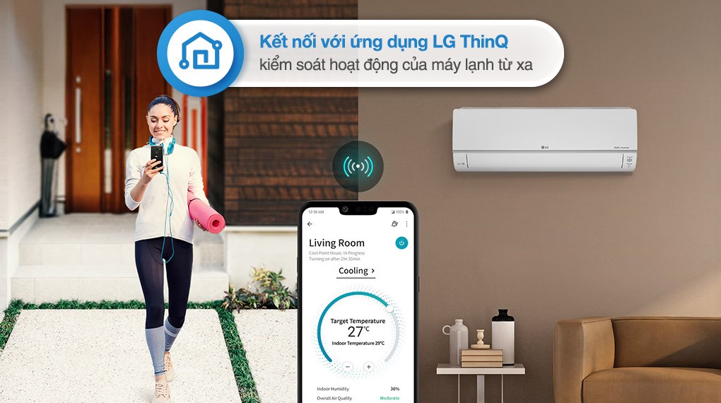 Điều Hòa LG 9000BTU 1 Chiều Inverter IEC09M1