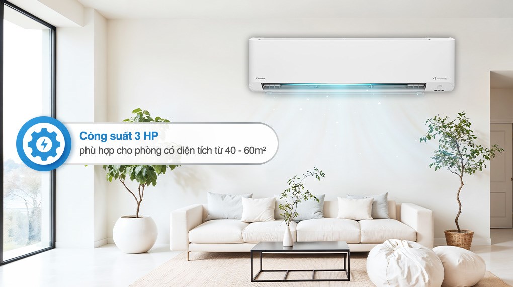 Điều hòa Daikin FTKY71ZVMV 24000BTU hiệu suất làm lạnh mạnh mẽ, phù hợp cho không gian rộng