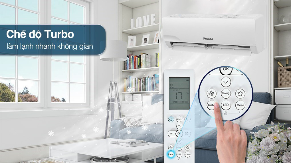 Điều hòa Funiki HPIC09TMU 9000BTU làm mát nhanh chóng, đem lại cảm giác dễ chịu cho người dùng