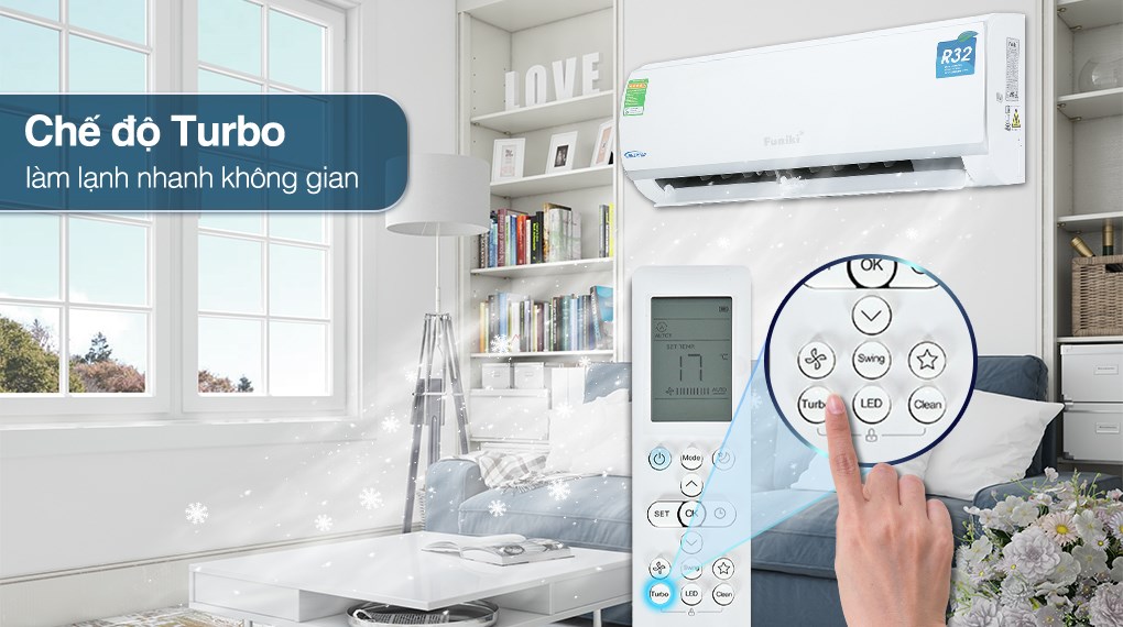 Điều hòa Funiki HIC18TMU 18000BTU làm lạnh nhanh chóng, mạnh mẽ