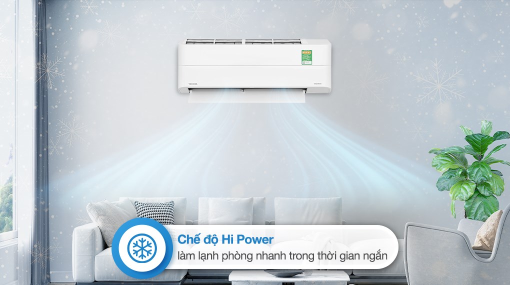 Điều hòa Toshiba RAS-H10S5KCV2G-V 9000BTU làm mát nhanh chóng, dễ chịu