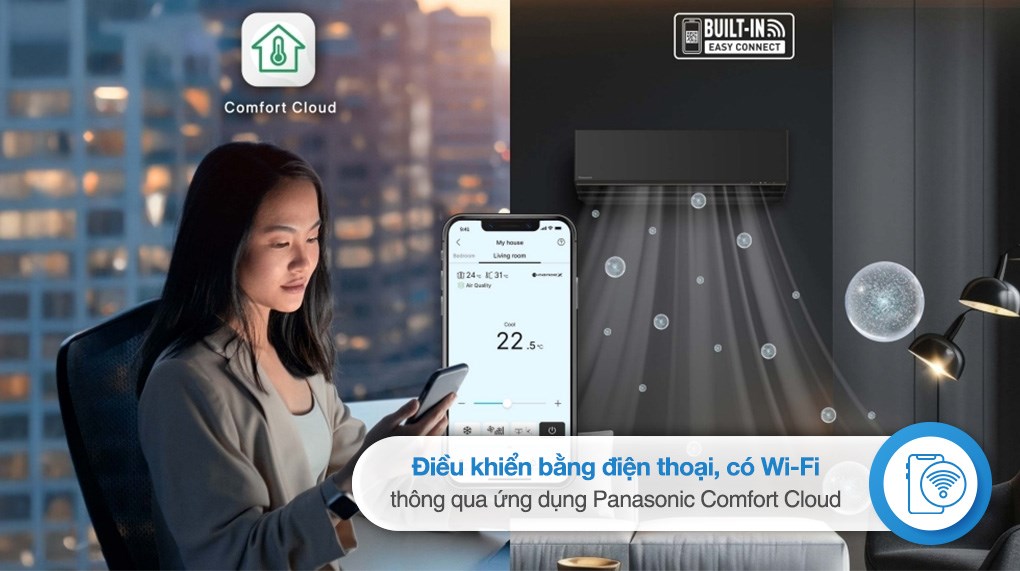 Điều Hòa Panasonic 12000BTU Inverter 1 Chiều CS-AU12BKH-8