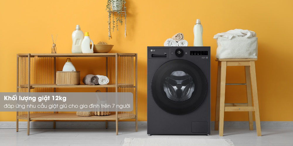 máy giặt LG 12kg FX1412S3KAV khối lượng giặt lớn