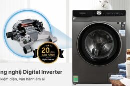 Máy giặt Samsung WW10T634DLX/SV 10kg: Lựa chọn phù hợp cho gia đình đông người