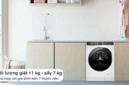 Máy giặt sấy Electrolux EWW1123P5WC 11kg: Giải pháp giặt sấy 2 trong 1, hữu ích cho gia đình