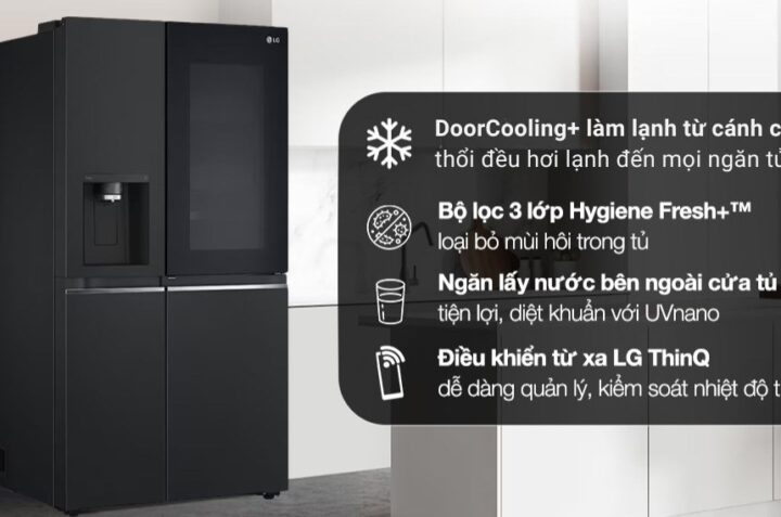 Tủ lạnh LG 635 Lít GR-X257BL – Giải pháp bảo quản thực phẩm tối ưu cho gia đình đông người