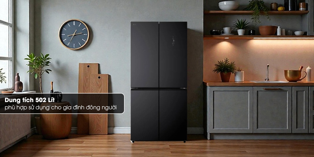 Tủ lạnh LG F50BG 502 Lít dung tích lớn, bảo quản lượng lớn thực phẩm 