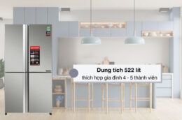 Tủ lạnh Sharp SJ-FX610V-SL Inverter – Giữ thực phẩm tươi ngon, tiết kiệm tối đa