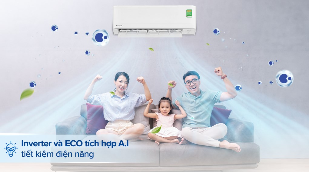 Điều hòa Panasonic 12000BTU RU12CKH-8D tối ưu chi phí nhờ khả năng tiết kiệm điện vượt trội