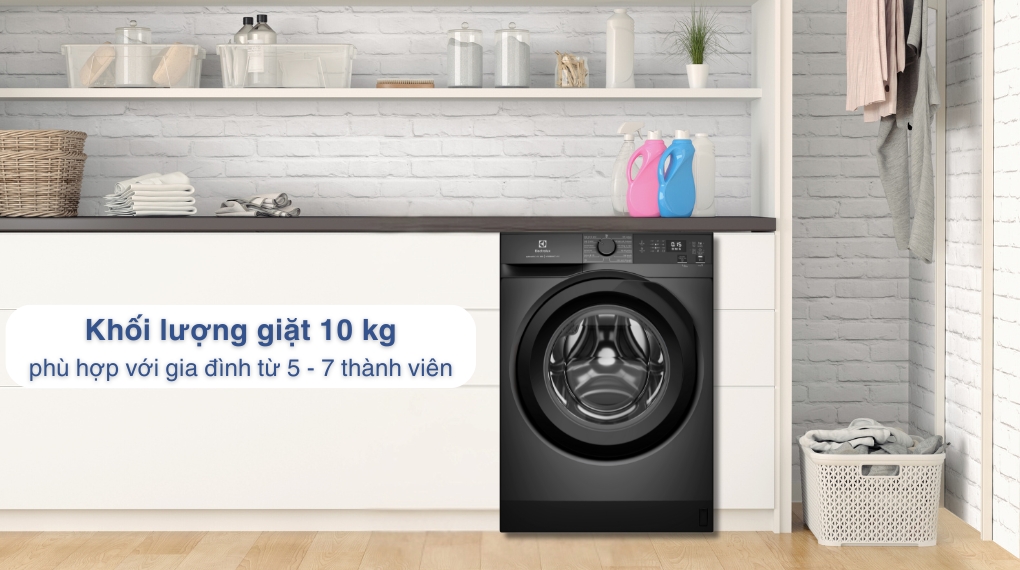 Máy giặt Electrolux EWF1024D3SC 10kg giặt sạch hiệu quả, khối lượng giặt lớn