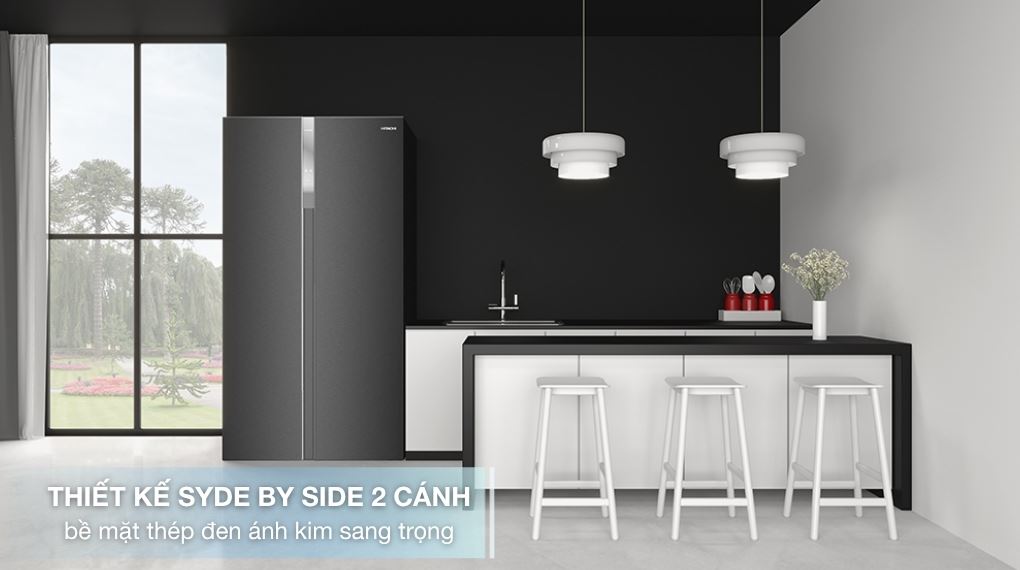 Tủ Lạnh Hitachi Side By Side Inverter 532 Lít HRSN9563DDXVN