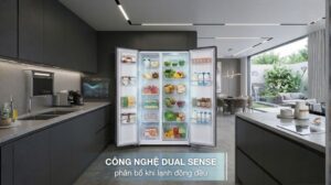 Tủ Lạnh Hitachi Side By Side Inverter 532 Lít HRSN9563DDXVN