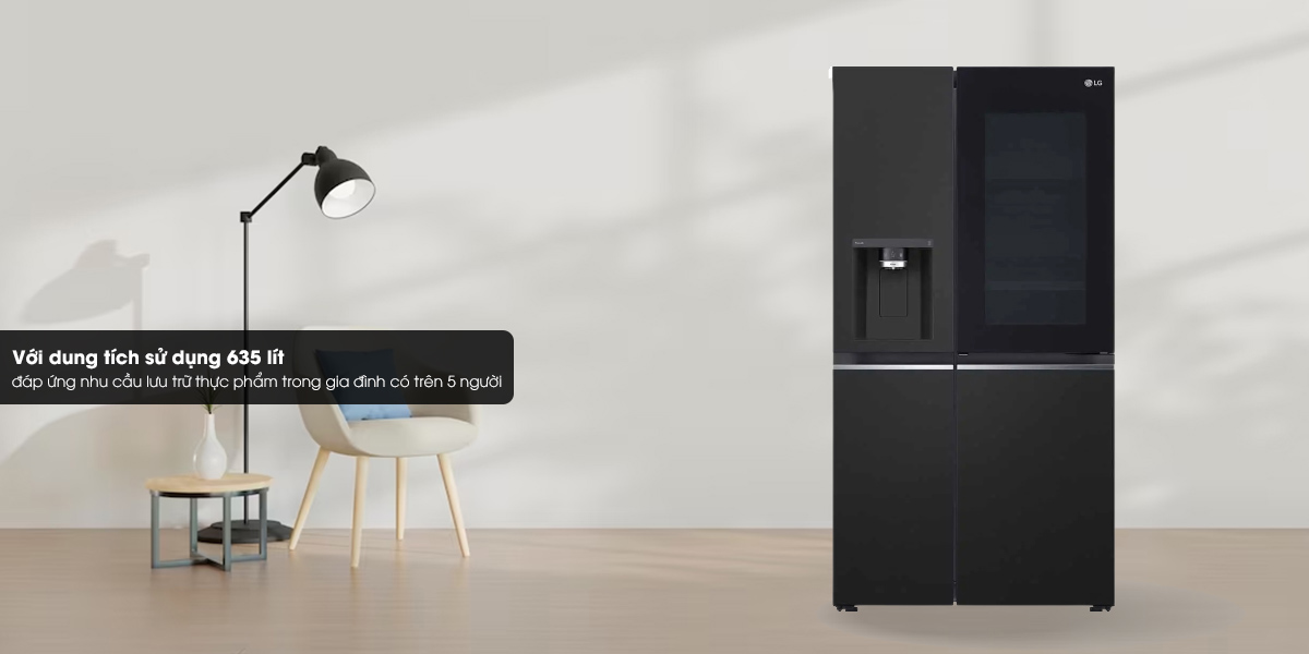 Đánh giá khả năng lưu trữ, bảo quản của tủ lạnh LG GR-X257BL 635 Lít