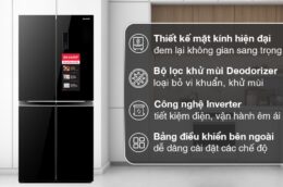 Tủ lạnh Sharp 420 Lít SJ-FX420VG-BK: Lựa chọn hoàn hảo cho gia đình đông người