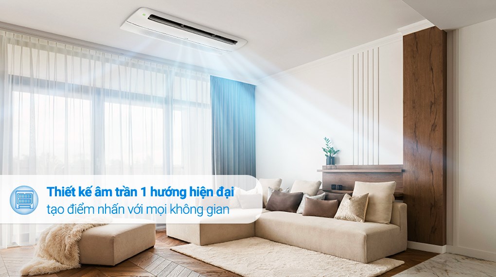 Điều hòa âm trần LG ZTNQ18GTLA0/ZUAB1 thiết kế hiện đại, tối ưu không gian lắp đặt