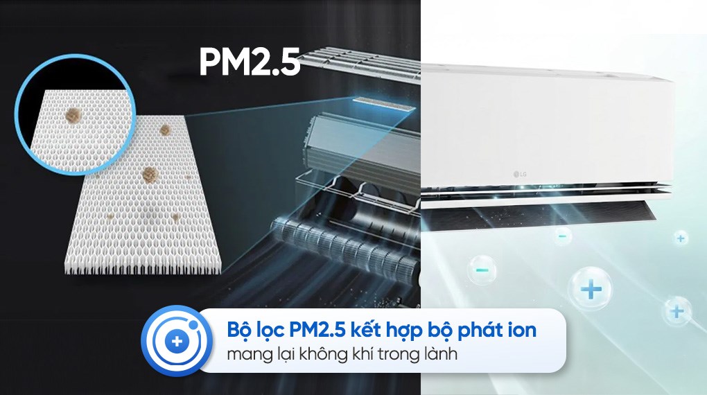 Điều hòa LG IDC12M2 lọc không khí hiệu quả, bảo vệ sức khỏe cho người dùng