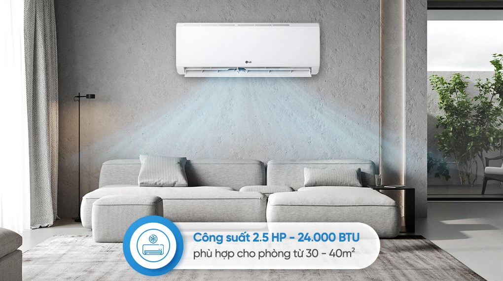 Điều hòa LG IFC24M1 24000BTU công suất làm mát lớn, mang đến không gian mát lạnh sảng khoái tức thì