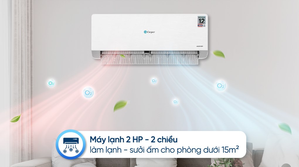 Điều Hòa Casper 18000BTU 2 chiều Inverter QH-18IU36A
