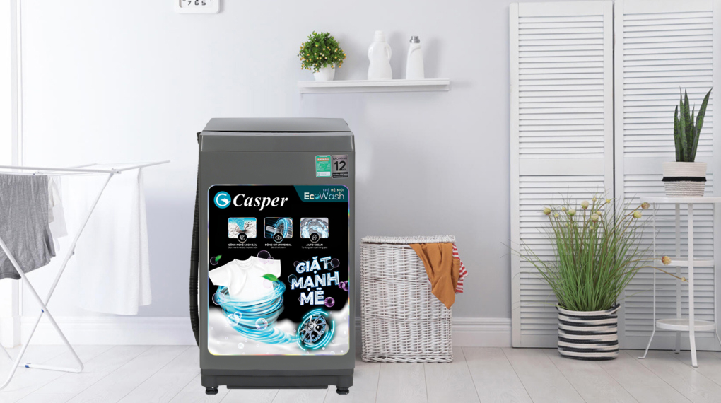 Máy giặt Casper 8.5kg WT-85NG1 thiết kế đẹp mắt