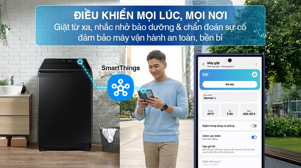 Máy Giặt Samsung Inverter 15Kg WA80F15B6BSV