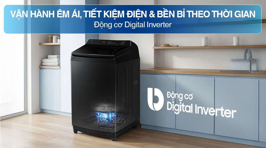 Máy Giặt Samsung Inverter 15Kg WA80F15B6BSV