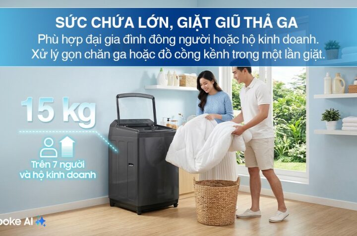 Máy giặt Samsung WA80F15S5CSV 15kg: Ưu, nhược điểm mà người dùng nên cân nhắc trước khi chọn mua