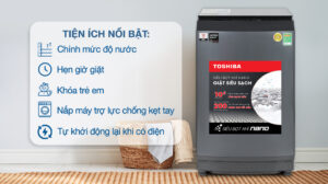 Máy Giặt Toshiba Inverter 12Kg AW-DUK1300KV(MK)