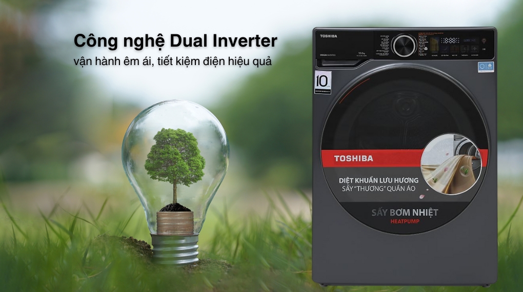 Máy sấy Toshiba TD-T25BS110HWV(MG) Inverter tiết kiệm điện vượt trội