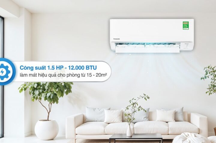Trải nghiệm không gian mát lạnh cùng điều hòa Panasonic CS-RU12CKH-8D 12000BTU