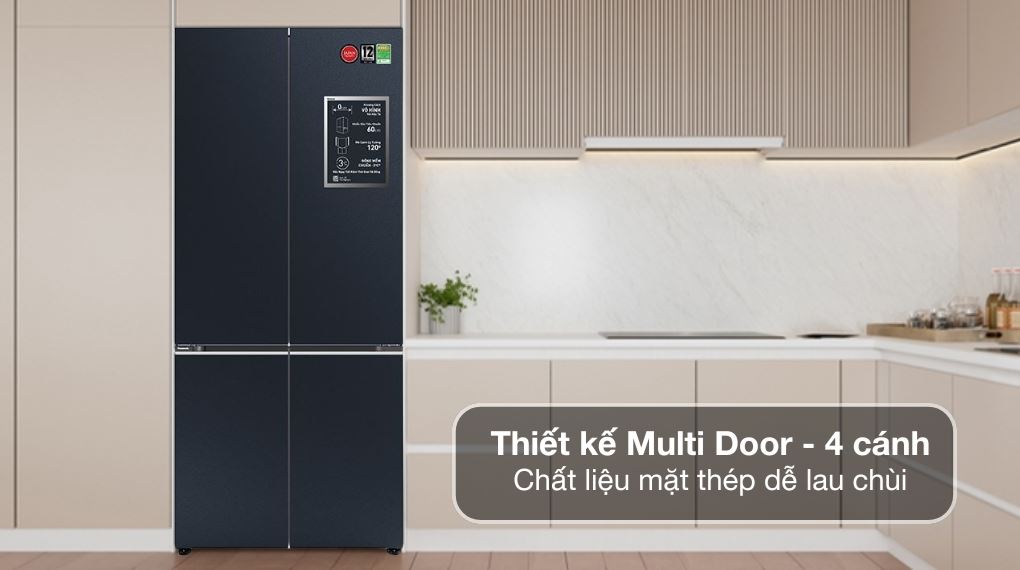 Tủ lạnh Panasonic NR-X561GB-VN 510 lít thiết kế sang trọng, tăng thẩm mĩ cho không gian