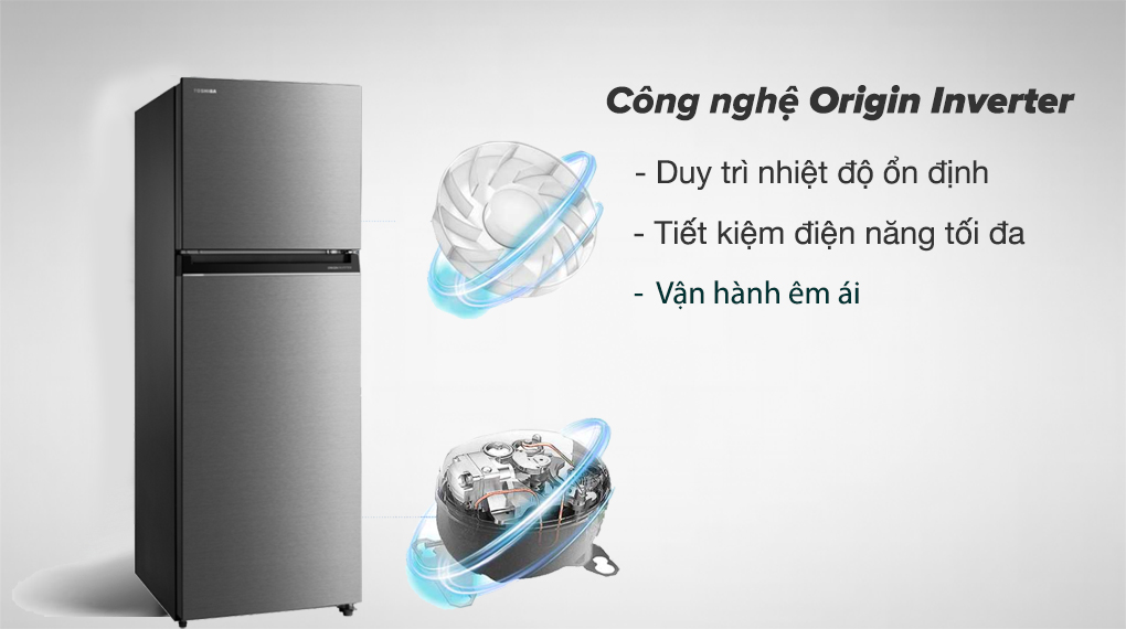 Tủ lạnh Toshiba GR-RT416WE-PMV(58)-MM Inverter tiết kiệm điện vượt trội, tối ưu chi phí hàng tháng