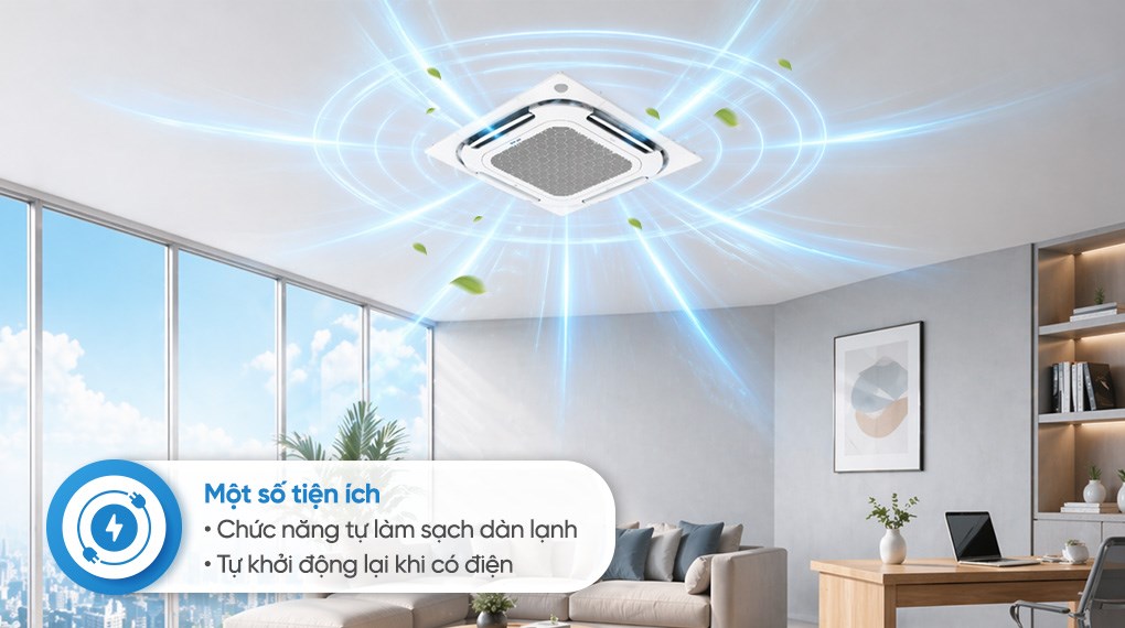 Điều Hòa Âm Trần Casper 1 Chiều Inverter 18000BTU CC-18IS36