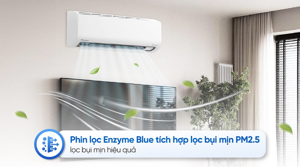 Điều hòa Daikin FTKB35ZVMV 12000BTU làm lạnh nhanh, lọc không khí hiệu quả