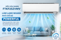 Điều hòa Daikin FTKF25ZVMV Inverter vận hành êm ái, độ bền cao