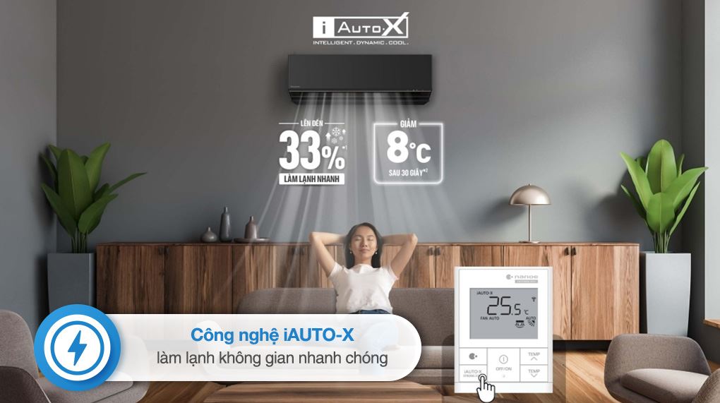 Điều hòa Panasonic CS-AU9BKH-8 9000BTU làm lạnh nhanh