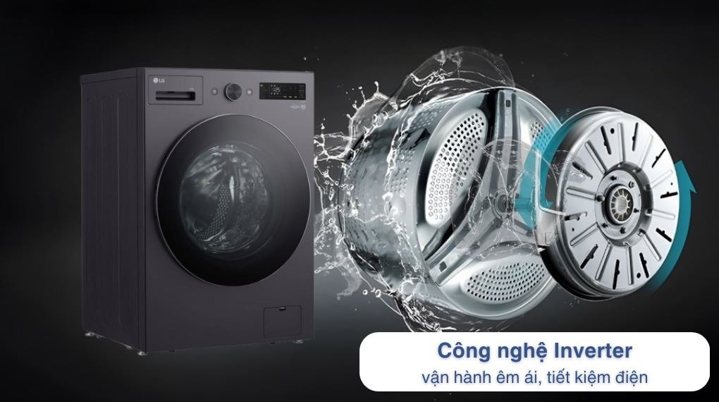 Máy giặt LG FX1412S3KAV Inverter tiết kiệm điện, nước vượt trội giúp tối ưu chi phí